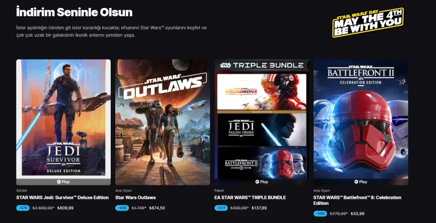 Star Wars oyunlarında dev Epic Games indirimi: Yüzde 85'e varan fırsatlar başladı