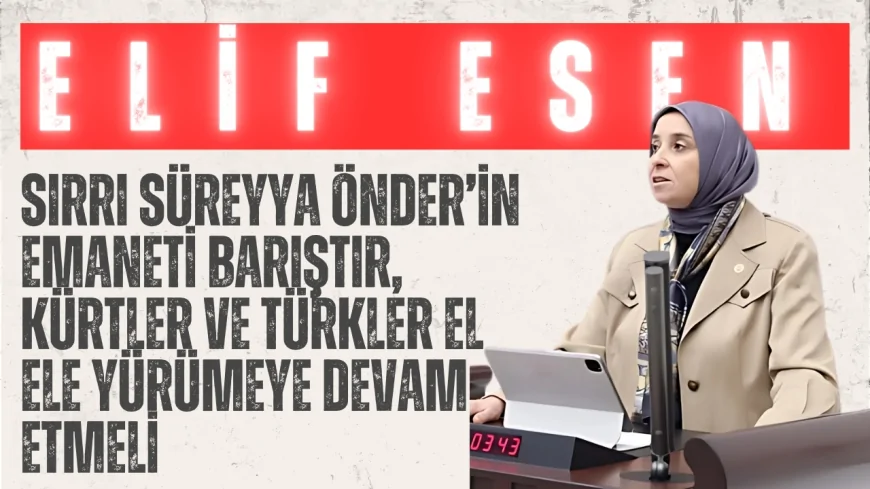 DEVA Partili Elif Esen: ‘Sırrı Süreyya Önder’in Emaneti Barıştır, Kürtler ve Türkler El Ele Yürümeye Devam Etmeli’