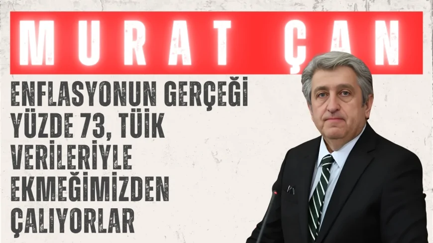 CHP’li Murat Çan: ‘Enflasyonun Gerçeği Yüzde 73, TÜİK Verileriyle Ekmeğimizden Çalıyorlar’