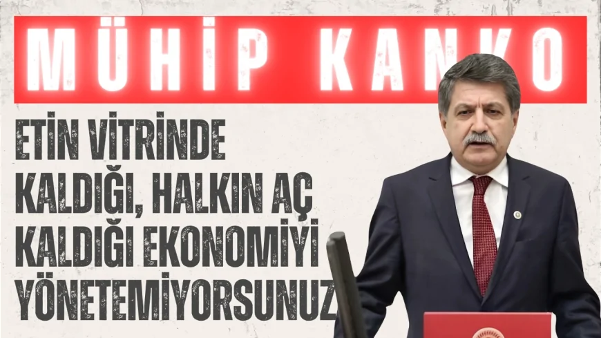 CHP’li Prof. Dr. Mühip Kanko: ‘Etin Vitrinde Kaldığı, Halkın Aç Kaldığı Ekonomiyi Yönetemiyorsunuz’