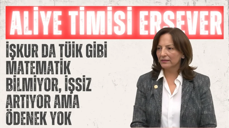 CHP’li Aliye Timisi Ersever: ‘İŞKUR da TÜİK gibi matematik bilmiyor, işsiz artıyor ama ödenek yok’