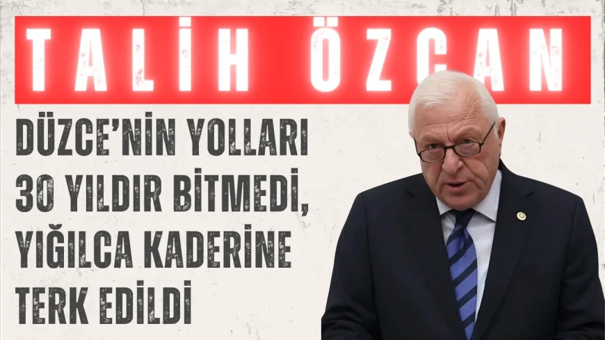 CHP’li Talih Özcan: ‘Düzce’nin yolları 30 yıldır bitmedi, Yığılca kaderine terk edildi’