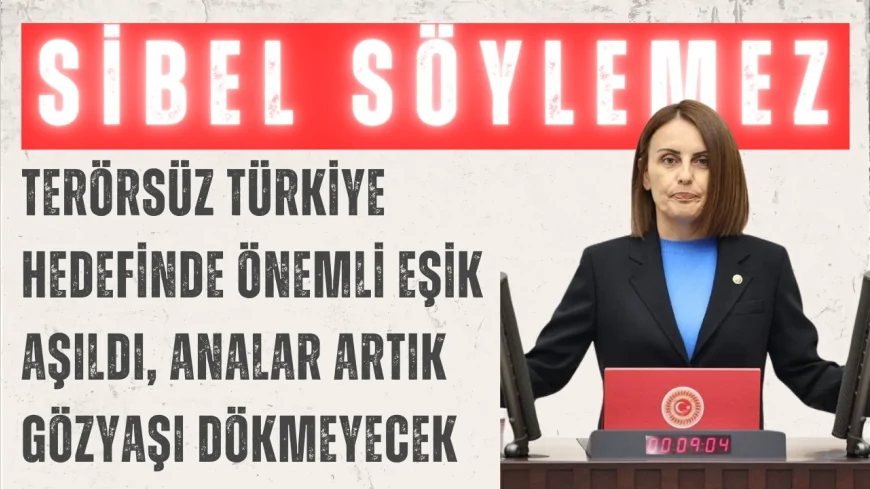 AK Parti’li Söylemez: 'Terörsüz Türkiye hedefinde önemli eşik aşıldı, analar artık gözyaşı dökmeyecek'