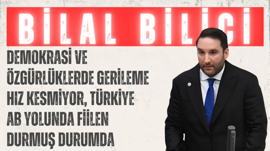 Bilal Bilici: ‘Demokrasi ve özgürlüklerde gerileme hız kesmiyor, Türkiye AB yolunda fiilen durmuş durumda’