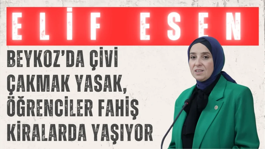 DEVA Partili Elif Esen: ‘Beykoz’da çivi çakmak yasak, öğrenciler fahiş kiralarda yaşıyor’