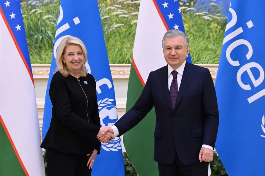 Mirziyoyev ve UNICEF Direktörü Russell, çocuk hakları için yeni ortaklık adımları üzerinde uzlaştı