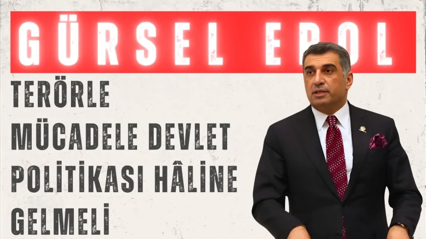 CHP Elazığ Milletvekili Gürsel Erol: 'Terörle mücadele devlet politikası hâline gelmeli'