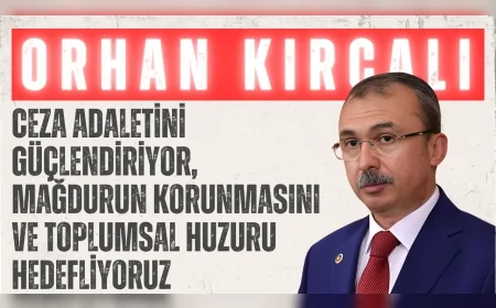 AK Parti’li Orhan Kırcalı: ‘Ceza adaletini güçlendiriyor, mağdurun korunmasını ve toplumsal huzuru hedefliyoruz’
