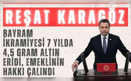 CHP Amasya Milletvekili Reşat Karagöz: 'Bayram ikramiyesi 7 yılda 4,5 gram altın eridi, emeklinin hakkı çalındı'
