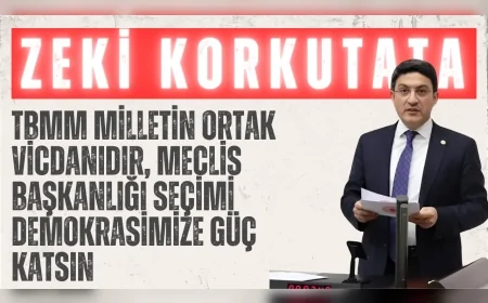 AK Parti Bingöl Milletvekili Zeki Korkutata: 'TBMM milletin ortak vicdanıdır, Meclis Başkanlığı seçimi demokrasimize güç katsın'