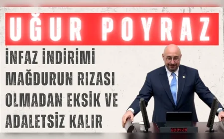 İYİ Parti Genel Sekreteri Uğur Poyraz: ‘İnfaz indirimi mağdurun rızası olmadan eksik ve adaletsiz kalır’
