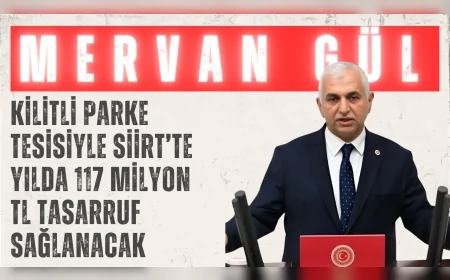 AK Parti Siirt Milletvekili Mervan Gül: 'Kilitli parke tesisiyle Siirt’te yılda 117 milyon TL tasarruf sağlanacak'