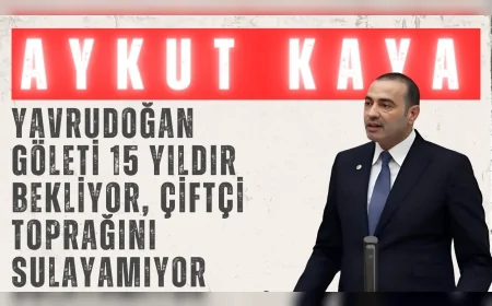 CHP Antalya Milletvekili Aykut Kaya: 'Yavrudoğan Göleti 15 yıldır bekliyor, çiftçi toprağını sulayamıyor'