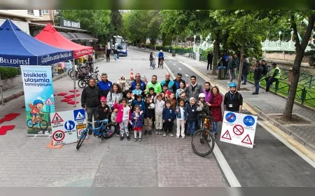 Eskişehir’de Çocuklar İçin Bisikletli Ulaşım Eğitimi Başladı: 'Bisikletimi Seviyorum, Bisikletli Ulaşımla Tanışıyorum'