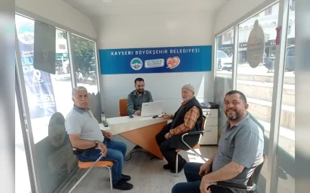 Kayseri Büyükşehir’in Mobil Beyaz Masa Hizmeti Kırsala Kadar Ulaştı