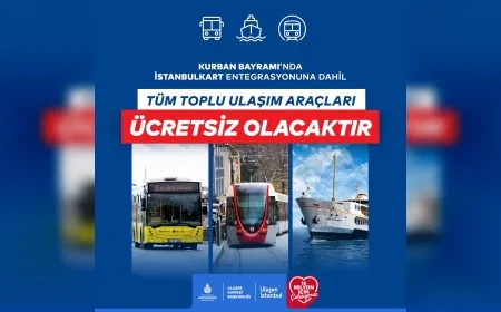 Kurban Bayramı'nda İstanbul'da Toplu Ulaşım Ücretsiz, Ek Seferler Yapılacak