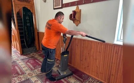 Altındağ’da bayram öncesi camilerde temizlik seferberliği: ‘Camilerimiz pırıl pırıl’