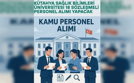 Kütahya Sağlık Bilimleri Üniversitesi 18 Sözleşmeli Personel Alımı Yapacak: Başvurular e-Devlet Üzerinden Alınacak