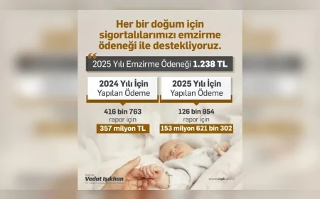 2025’te Emzirme Ödeneği 1.238 TL Oldu: 126 Binden Fazla Anneye Destek Verildi