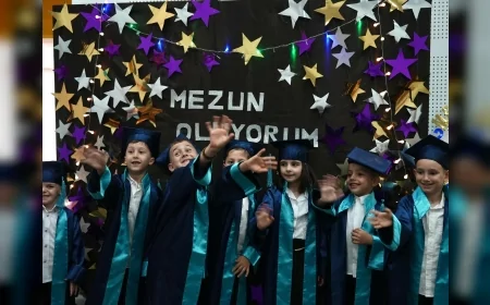 Düzce'de Minik Mezunların Renkli Günü: Çocuk Üniversitesi Yıldızlar Sınıfı Veda Etti