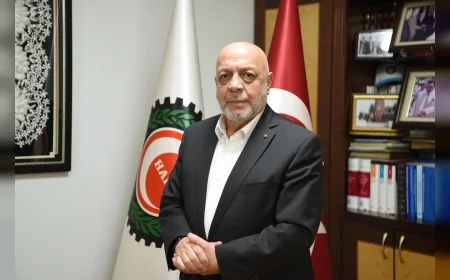 HAK-İŞ Genel Başkanı Mahmut Arslan: 'Madleen gemisine yönelik siyonist saldırıyı şiddetle kınıyoruz'