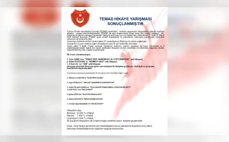 TEMAD’ın Hikaye Yarışmasında 28 Anı Yarıştı: İşte Dereceye Giren Eserler
