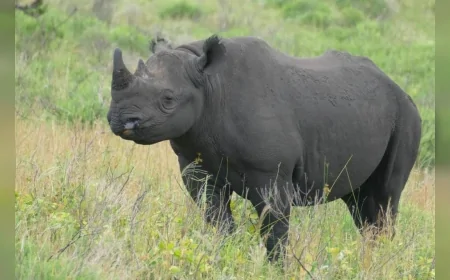 Batı siyah gergedanı 2011’de tamamen yok oldu: Nesli tükendiği resmen ilan edildi
