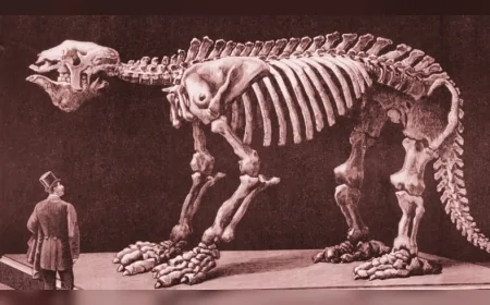 4 Metre Boya Ulaşabilen Dev Tembel Hayvan Megatherium’un Şaşırtıcı Özellikleri