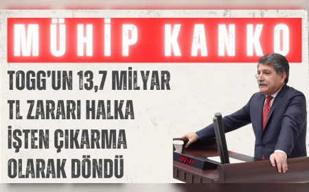 CHP’li Prof. Dr. Mühip Kanko: ‘TOGG’un 13,7 milyar TL zararı halka işten çıkarma olarak döndü’
