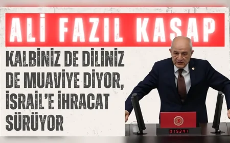 CHP’li Ali Fazıl Kasap: ‘Kalbiniz de diliniz de Muaviye diyor, İsrail’e ihracat sürüyor’