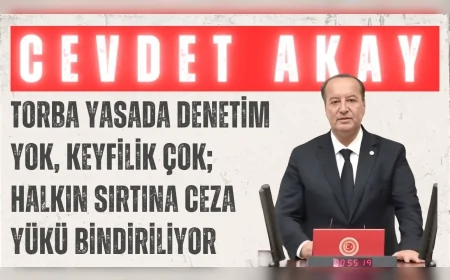 CHP’li Cevdet Akay: “Torba yasada denetim yok, keyfilik çok; halkın sırtına ceza yükü bindiriliyor”