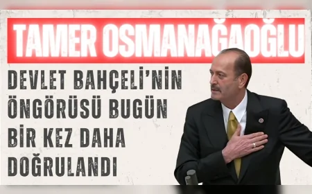MHP İzmir Milletvekili Tamer Osmanağaoğlu: 'Devlet Bahçeli’nin öngörüsü bugün bir kez daha doğrulandı'