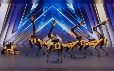 Spot robotları America's Got Talent sahnesinde yere düştü: 'Gösteriye devam ettiler'