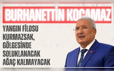 İYİ Parti’li Burhanettin Kocamaz: ‘Yangın filosu kurmazsak, gölgesinde soluklanacak ağaç kalmayacak’
