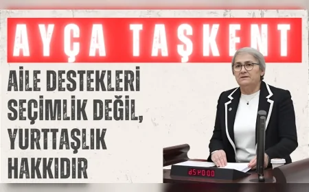 CHP’li Ayça Taşkent: ‘Aile destekleri seçimlik değil, yurttaşlık hakkıdır’