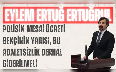CHP’li Eylem Ertuğ Ertuğrul: ‘Polisin mesai ücreti bekçinin yarısı, bu adaletsizlik derhal giderilmeli’