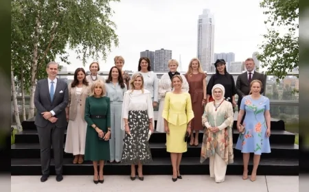 Emine Erdoğan, Hollanda Kraliçesi Maxima’nın ev sahipliğinde lider eşleriyle kültürel diplomaside buluştu