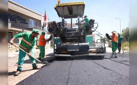 Çankaya’da 15 Sokakta Asfalt Tamamlandı, Belediye Sezon Boyunca Çalışmaları Sürdürecek