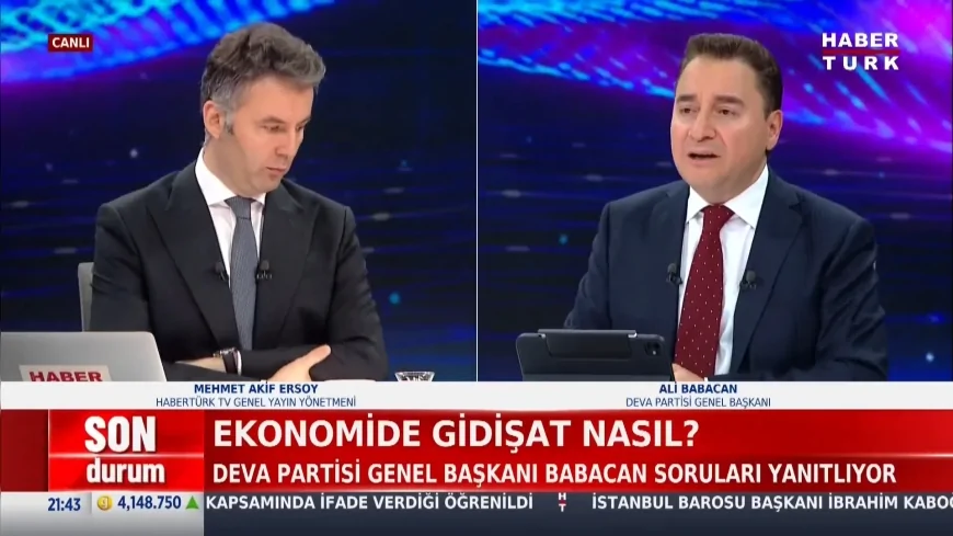 Ali Babacan: ‘Yeni Süreçte Asıl Hedef Silahların Susması Değil, Türkiye’nin Hak ve Özgürlüklerle Güçlenmesidir’