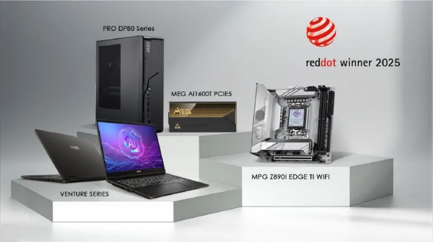 MSI 2025 Red Dot Tasarım Ödülleri’nde yapay zekâlı bilgisayarlardan güç kaynaklarına kadar ödülleri topladı