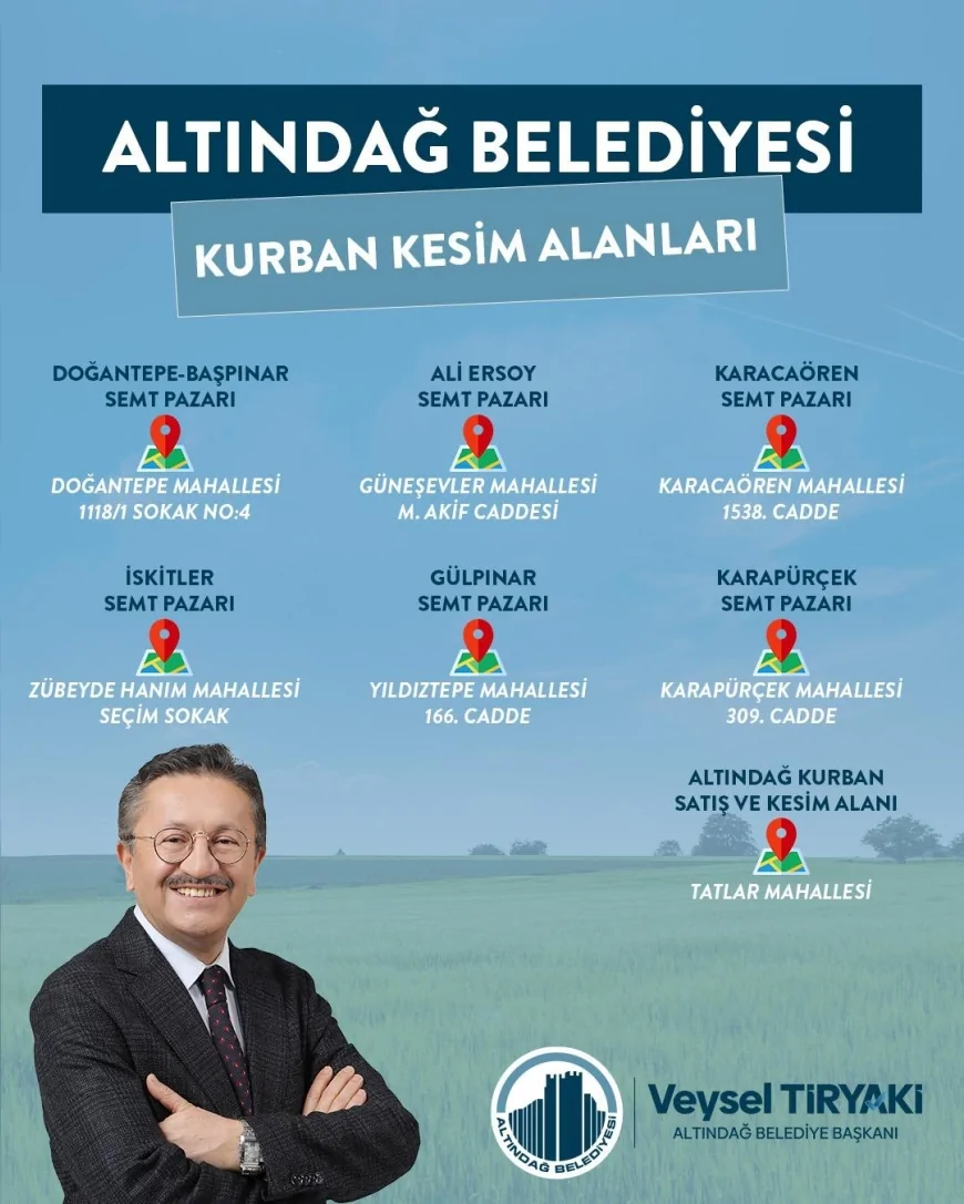 Altındağ’da Kurban Kesimi Sadece Bu 7 Noktada Yapılabilecek