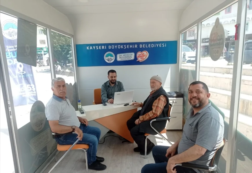 Kayseri Büyükşehir’in Mobil Beyaz Masa Hizmeti Kırsala Kadar Ulaştı
