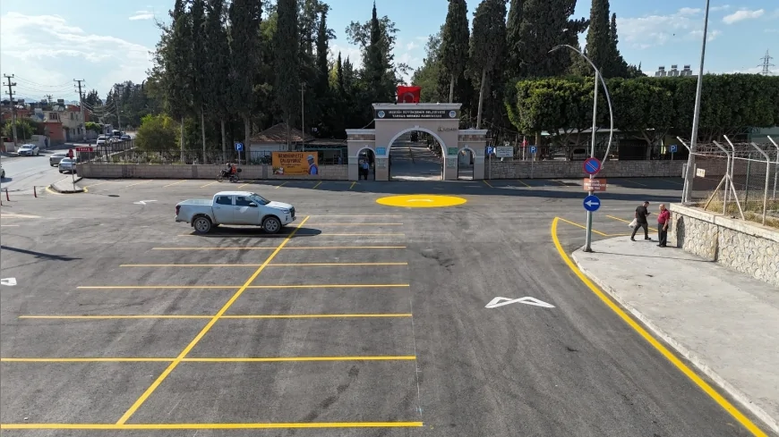 Tarsus Şehir Mezarlığı Otoparkı Yenilendi, Kapasite Yüzde 80 Artırıldı