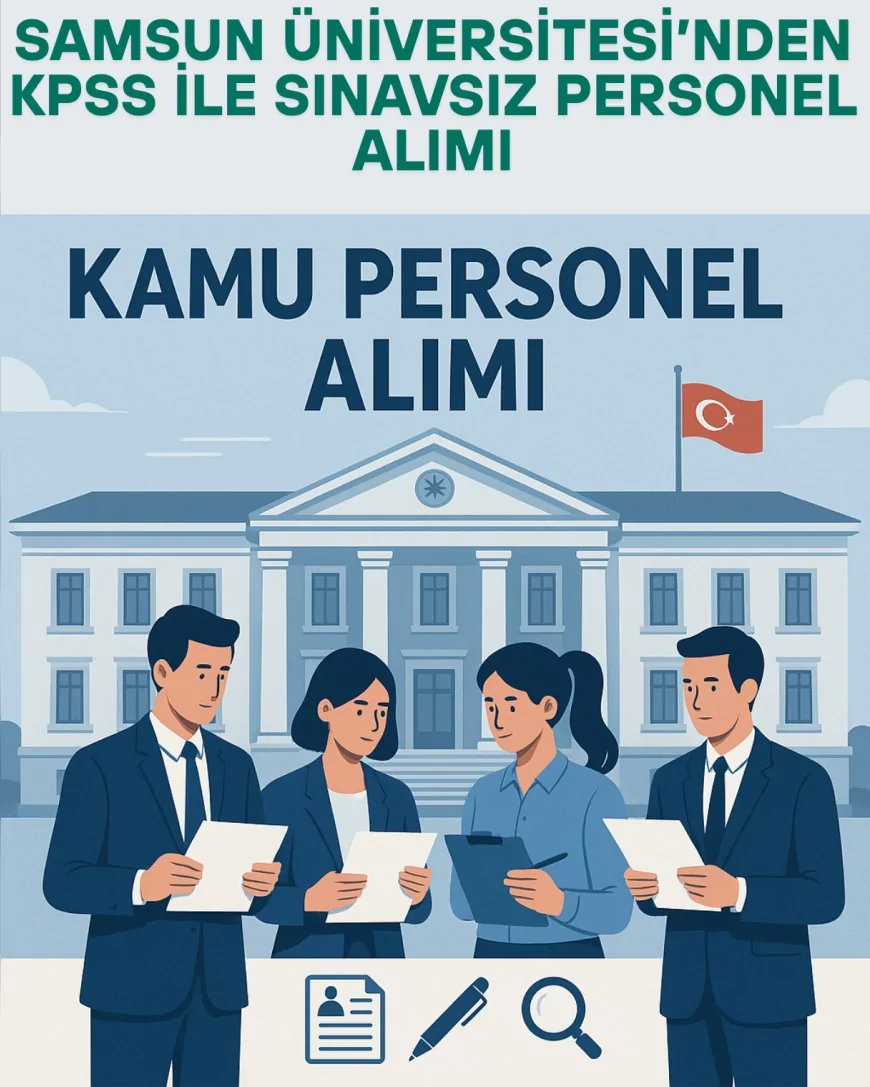 Samsun Üniversitesi’nden KPSS ile Sınavsız Personel Alımı: Büro ve Temizlik Kadroları İçin Başvurular Başladı
