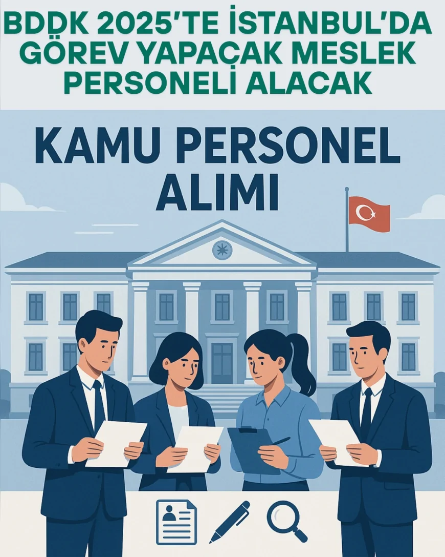 BDDK 2025’te İstanbul’da Görev Yapacak Meslek Personeli Alacak: İşte Giriş Sınavı Detayları