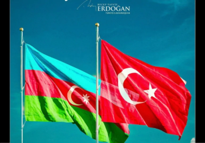 Cumhurbaşkanı Erdoğan’dan Azerbaycan’a Millî Kurtuluş Günü mesajı: 'Gözbebeğimiz Azerbaycan'