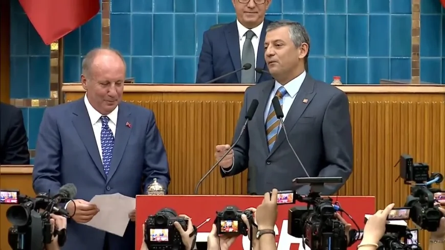 Muharrem İnce, CHP'ye resmen döndü: 'Bu bir geri dönüş değil, kucaklaşmadır'