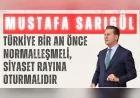 CHP’li Mustafa Sarıgül: “Türkiye bir an önce normalleşmeli, siyaset rayına oturmalıdır”