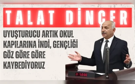CHP Mersin Milletvekili Talat Dinçer: "Uyuşturucu artık okul kapılarına indi, gençliği göz göre göre kaybediyoruz"