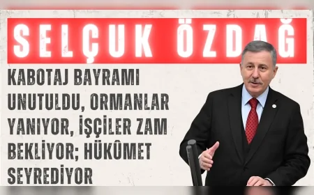 Yeni Yol Partisi Grup Başkanvekili Selçuk Özdağ: "Kabotaj Bayramı unutuldu, ormanlar yanıyor, işçiler zam bekliyor; Hükûmet seyrediyor"